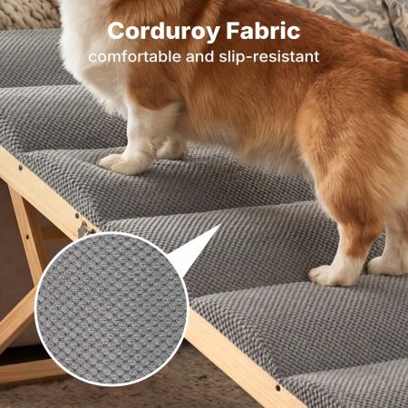 Veehoo Folding Wooden Dog Ramp for Bed & Couch Sales image6