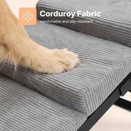 Veehoo Adjustable Pet Ramp for Senior Dogs Gray Steps & Ramps image6 Veehoo Adjustable Pet Ramp for Senior Dogs Gray Steps & Ramps image6