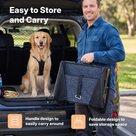 Veehoo Foldable Dog Stairs for Truck and SUV with Side Rails Black Steps & Ramps image8 Veehoo Foldable Dog Stairs for Truck and SUV with Side Rails Black Steps & Ramps image8