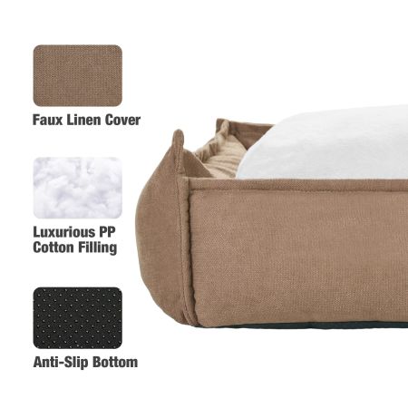 Veehoo Technical Cloth Three-sided Dog Bed Green Beds & Condos image2 Veehoo Technical Cloth Three-sided Dog Bed Green Beds & Condos image2