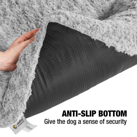 Plush Soft Washable Dog Crate Pad - Anti-Slip Pet Pillow Mat For Large Dogs, Machine Washable, Waterproof, S/M/L Sizes