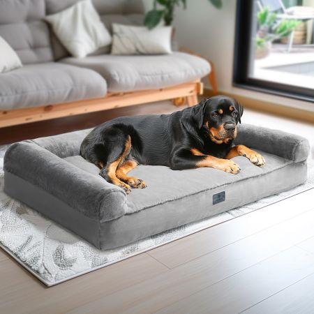 Veehoo Comfy Couch Orthopedic Bolster Dog Sofa Bed Gray Sales image8 Veehoo Comfy Couch Orthopedic Bolster Dog Sofa Bed Gray Sales image8