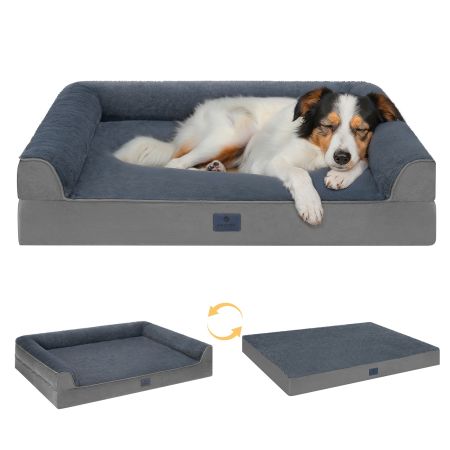 Veehoo Full Support Orthopedic Sofa Dog Bed Gray Beds & Condos image9 Veehoo Full Support Orthopedic Sofa Dog Bed Gray Beds & Condos image9