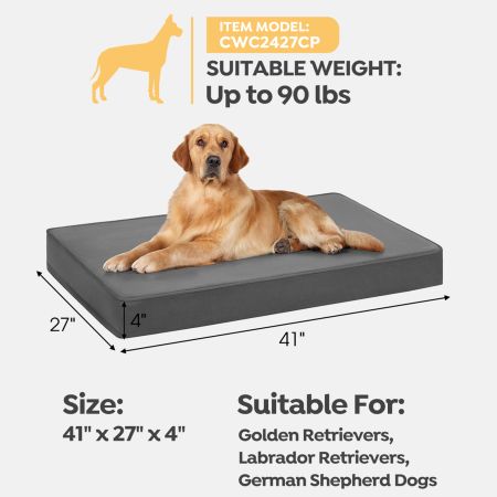 Veehoo Orthopedic Dog Pillow Bed with Memory Foam Gray Sales image10 Veehoo Orthopedic Dog Pillow Bed with Memory Foam Gray Sales image10