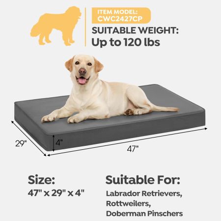 Veehoo Orthopedic Dog Pillow Bed with Memory Foam Gray Sales image11 Veehoo Orthopedic Dog Pillow Bed with Memory Foam Gray Sales image11