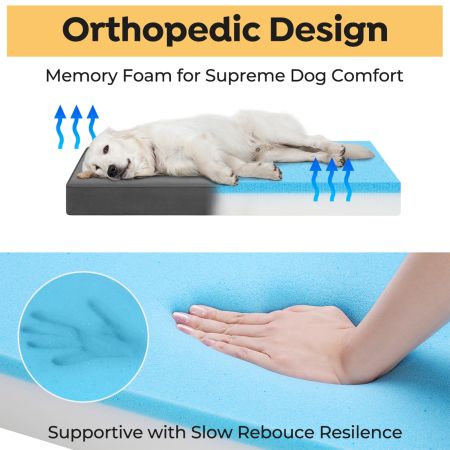 Veehoo Orthopedic Dog Pillow Bed with Memory Foam Gray Sales image5 Veehoo Orthopedic Dog Pillow Bed with Memory Foam Gray Sales image5
