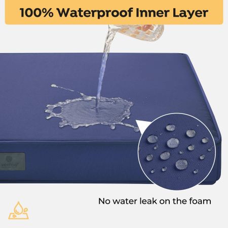 Veehoo Orthopedic Dog Pillow Bed with Memory Foam Blue Sales image4