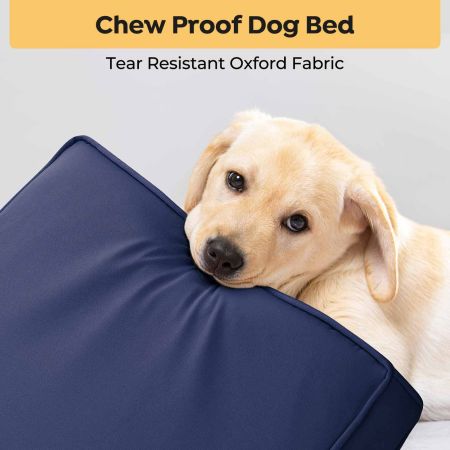 Veehoo Orthopedic Dog Pillow Bed with Memory Foam Blue Sales image5