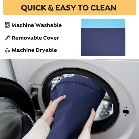 Veehoo Orthopedic Dog Pillow Bed with Memory Foam Blue Sales image7