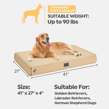 Veehoo Orthopedic Dog Pillow Bed with Memory Foam Brown Sales image2 Veehoo Orthopedic Dog Pillow Bed with Memory Foam Brown Sales image2