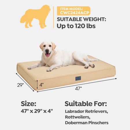 Veehoo Orthopedic Dog Pillow Bed with Memory Foam Brown Sales image2 Veehoo Orthopedic Dog Pillow Bed with Memory Foam Brown Sales image2