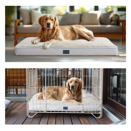 Veehoo Luxurious Filling Dog Pillow Bed Silver Pillow Beds image5 Veehoo Luxurious Filling Dog Pillow Bed Silver Pillow Beds image5