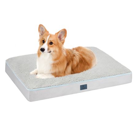 Veehoo Luxurious Filling Dog Pillow Bed Silver Beds & Condos image1 Veehoo Luxurious Filling Dog Pillow Bed Silver Beds & Condos image1