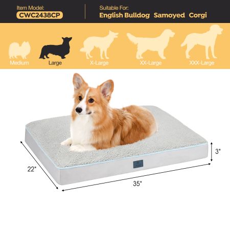 Veehoo Luxurious Filling Dog Pillow Bed Silver Beds & Condos image2 Veehoo Luxurious Filling Dog Pillow Bed Silver Beds & Condos image2