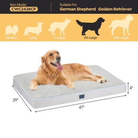 Veehoo Luxurious Filling Dog Pillow Bed Silver Beds & Condos image2 Veehoo Luxurious Filling Dog Pillow Bed Silver Beds & Condos image2