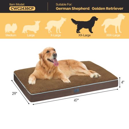 Veehoo Luxurious Filling Dog Pillow Bed Brown Beds & Condos image2