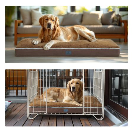 Veehoo Luxurious Filling Dog Pillow Bed Brown Beds & Condos image7