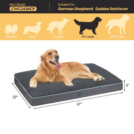 Veehoo Luxurious Filling Dog Pillow Bed Gray Beds & Condos image2