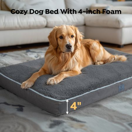 Veehoo Luxurious Filling Dog Pillow Bed Gray Beds & Condos image4