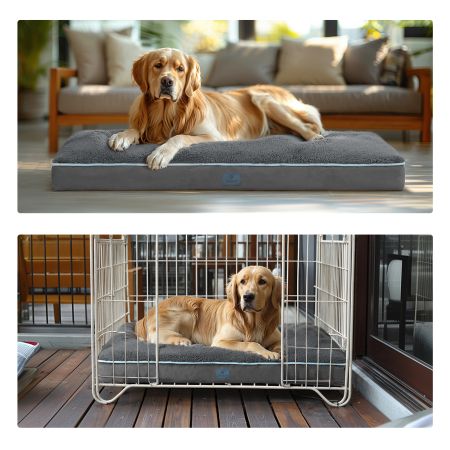 Veehoo Luxurious Filling Dog Pillow Bed Gray Beds & Condos image7