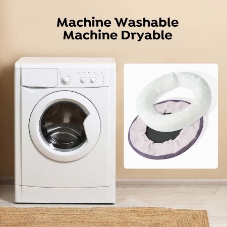 Veehoo Calming Donut Cat Dog Bed Purple Beds & Condos image7