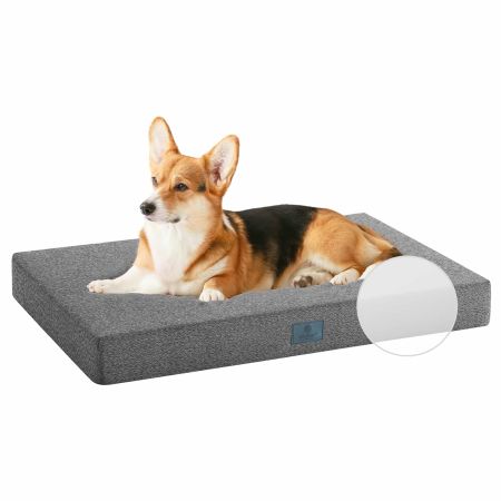 Veehoo Chew-Proof Rectangular Dog Bed for Crate image1