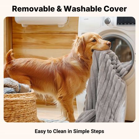 Veehoo L-Shaped Orthopedic Memory Foam Dog Bed Gray Sales image6 Veehoo L-Shaped Orthopedic Memory Foam Dog Bed Gray Sales image6