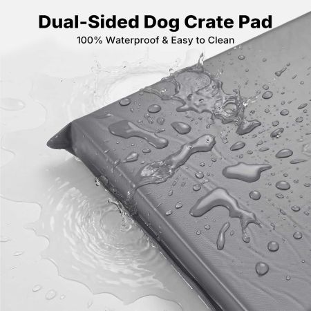 Veehoo Waterproof Double-Sided Dog Crate Mat Gray Sales image3 Veehoo Waterproof Double-Sided Dog Crate Mat Gray Sales image3