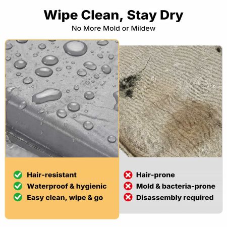 Veehoo Waterproof Double-Sided Dog Crate Mat Gray Sales image5 Veehoo Waterproof Double-Sided Dog Crate Mat Gray Sales image5