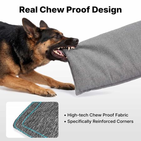 Veehoo Chew Proof Dog Crate Pad for Kennels Gray New Arrivals image3 Veehoo Chew Proof Dog Crate Pad for Kennels Gray New Arrivals image3