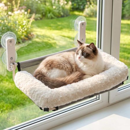 Veehoo Cat Window Hammock Bed with Fold-Flat Design image1
