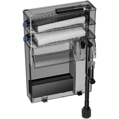 Veehoo Double Dry-Wet Aquarium Filter with Rainfall Aeration Black New Arrivals image2
