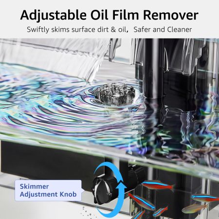 Veehoo Double Dry-Wet Aquarium Filter with Rainfall Aeration Black New Arrivals image7