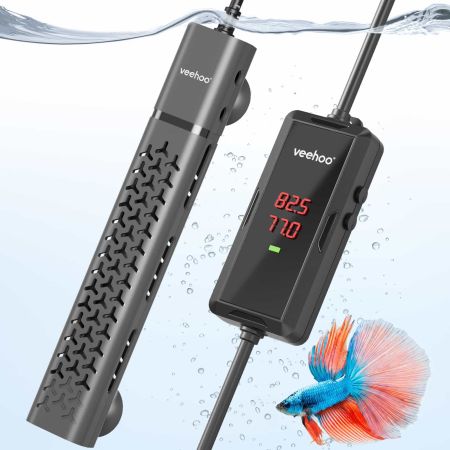 Veehoo Aquarium Heater with Dual Temp Probes image1