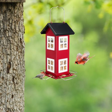 Veehoo Weatherproof Hanging Bird Feeder for Outside image1