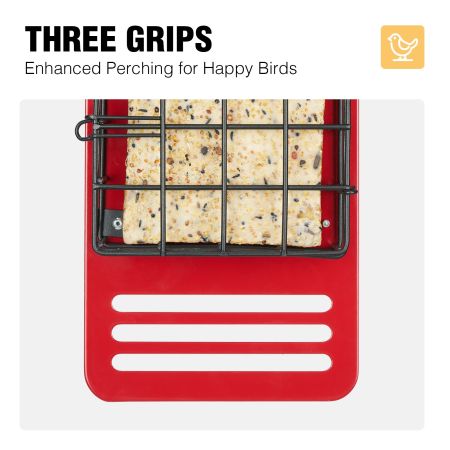 Veehoo Dual-Sided Suet Bird Feeder for Outdoors Black New Arrivals image3