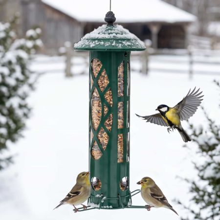 Veehoo Weight-Activated Squirrel-Proof Bird Feeder image1
