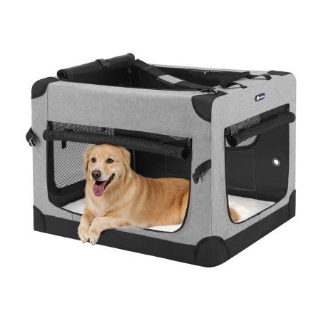 Veehoo Basic Soft Sided Crate Gray Sales image1