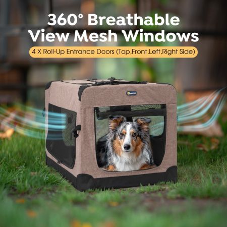 Veehoo Basic Soft Sided Crate Black Sales image6 Veehoo Basic Soft Sided Crate Black Sales image6