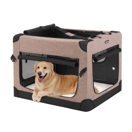 Veehoo Basic Soft Sided Crate Beige Sales image1