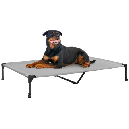 Veehoo Outdoor Cooling Elevated Dog Bed in Multiple Sizes and Colors Silver New Arrivals image1 Veehoo Outdoor Cooling Elevated Dog Bed in Multiple Sizes and Colors Silver New Arrivals image1