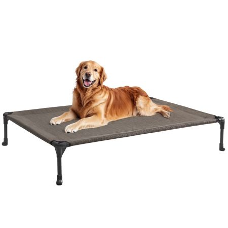 Veehoo Outdoor Cooling Elevated Dog Bed in Multiple Sizes and Colors Brown New Arrivals image1