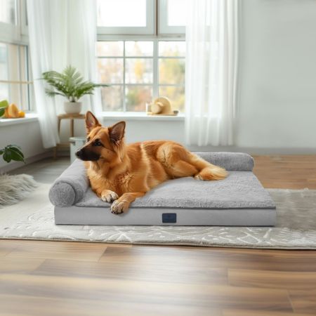 Veehoo Orthopedic Dog Sofa Bed with Memory Foam image1