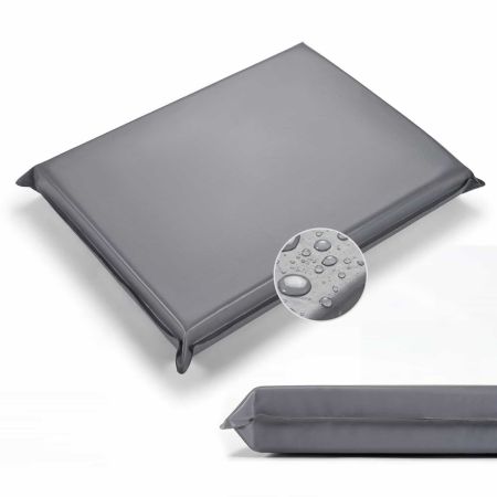 Veehoo Waterproof Double-Sided Dog Crate Mat Gray Pillow Beds image1 Veehoo Waterproof Double-Sided Dog Crate Mat Gray Pillow Beds image1