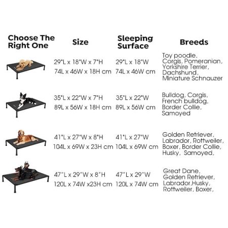 Veehoo Cooling Dog Bed with Washable & Breathable Teslin Mesh Black Sales image7 Veehoo Cooling Dog Bed with Washable & Breathable Teslin Mesh Black Sales image7