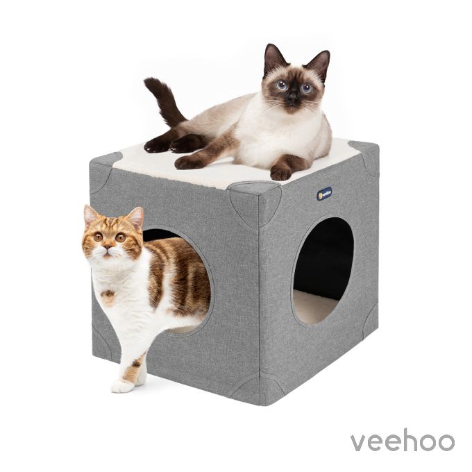 Veehoo Cat Bed House for Indoor Cats
