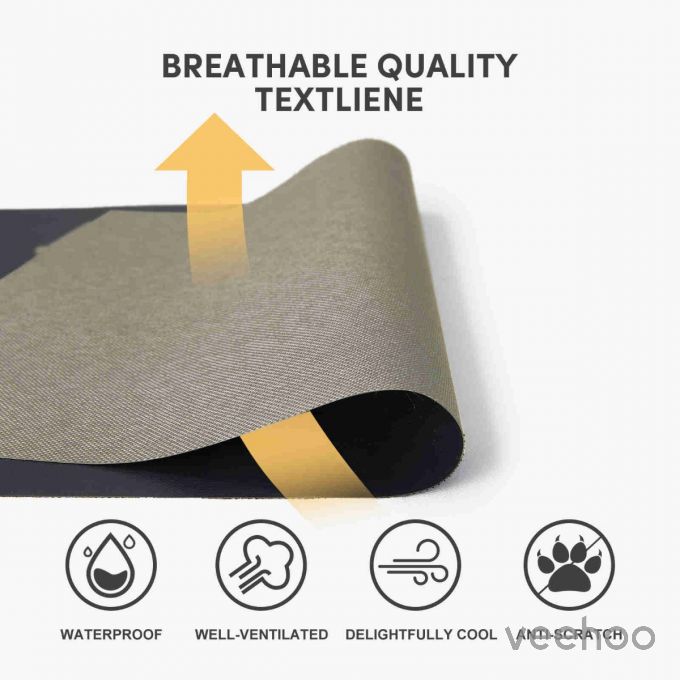 Veehoo Folding Dog Bed for Camping Without Assembling