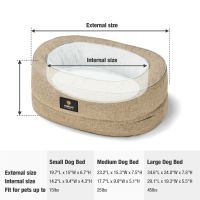 Veehoo Orthopedic Oval Pet Bed