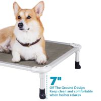 Veehoo Chew-Proof Dog Bed - Silver Aluminum Frame