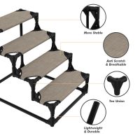 Veehoo Sturdy Pet Steps - Pet Stairs for Small Dogs and Cats